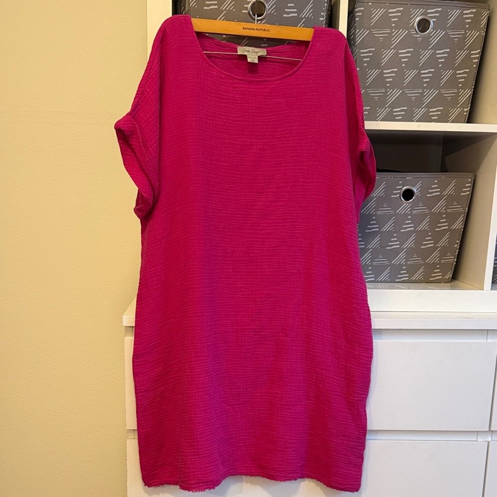 HOT pink  Tunic Dress